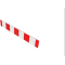 Barricade panel | with film RA1/A, red / white | Height: 250 mm